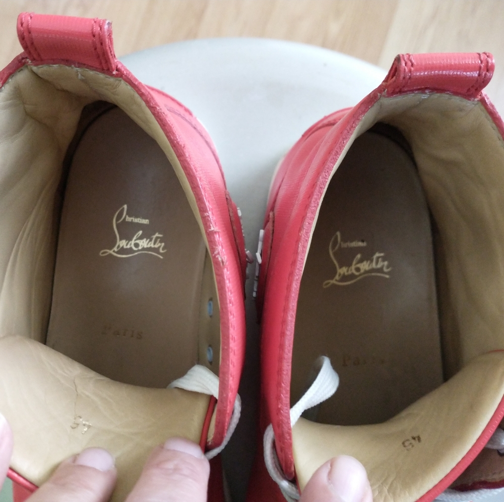 Authentic Christian Louboutin Flat Calf Sneakers - Picture 7 of 9